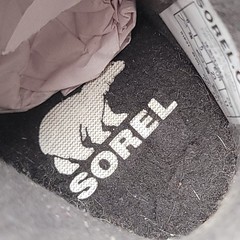 SOREL Whitney II Strap Boot WP Winter Boots Little Girl Size 6 T Gray Pink