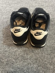 Nike Cortez Unisex WomensAthletic Sneakers US 6.5 Black/Ivory Leather DN1791-006