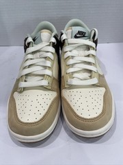 Nike Dunk Low (GS) 4.5 Boys Beige/White Leather Low Top Sneaker HQ3474-171