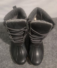 Fab Kids Black Winter Snow/ Rain Boots Size 5