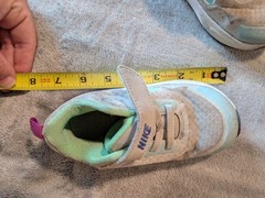 Nike Star Runner Kids Hook & Loop Sneakers US 7 Gray Blue Pink Running 0022