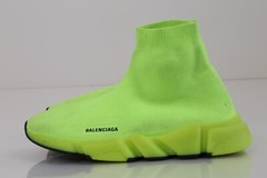 Balenciaga Speed 2 Lime Green Yellow Sock Sneakers Streetwear Luxury Kids US 12