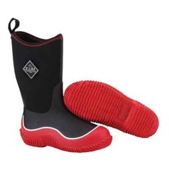 Muck Boot KBH-400 Kids‘ Hale Boot, Black/Red, Size US 1 M Little Kid