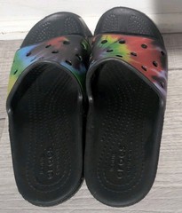 Crocs Classic Tie-Dye Slides Iconic Comfort Sandals Sandals Kids Sz J3
