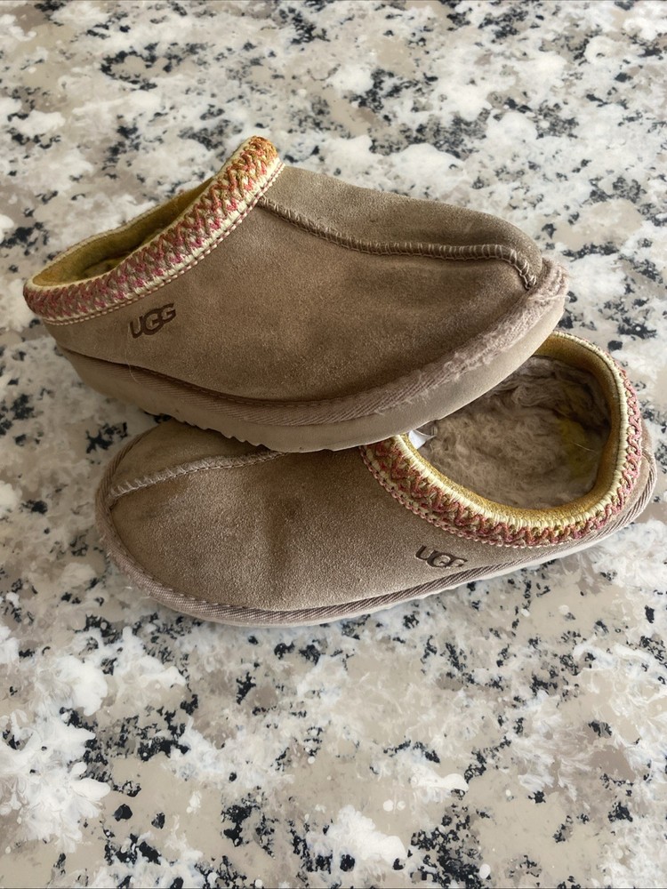 UGG Tasman II Kids‘ Slipper Size 1 Chestnut Suede Slip-On