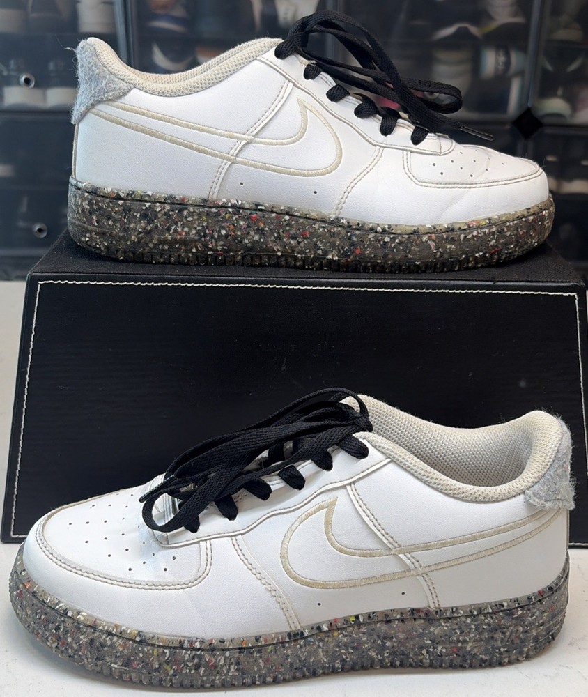 Nike Air Force 1 GS Recycled Wool Pack DB2813-100 White Leather Youth 6 (TV-A2)