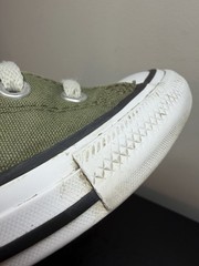 Converse CTAS Street Snake Lined Little Kids Mid Sneakers Green A02461F Sz 2