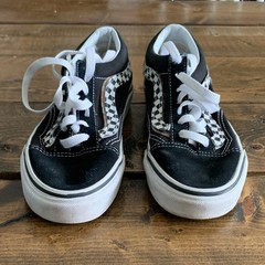 VANS Old Skool Unisex Kids Sneaker Black/White Checkerboard Low Top 4