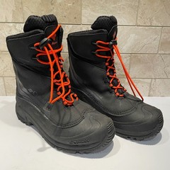 Columbia Rope Tow Kruser 2 Waterproof Snow Boots Black Orange BY5957-010 Size 7Y