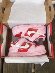 Nike Dunk Low BTE Unisex Kids Sneaker Pink Red White Heart Logo 7C