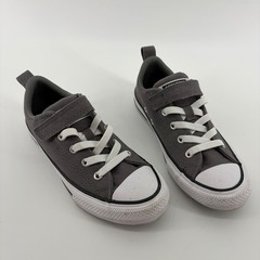 Converse Chuck Taylor All Star Gray Youth 3 Sneakers Hook Loop A09301F