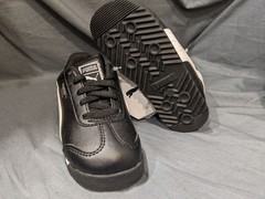 Puma Toddlers Roma Basic Inf Sneakers Lace Up Black/white Size 8 NEW IN BOX!
