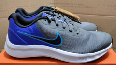 6Y Nike Star Runner 3 (GS) Iron Grey/Black-Blue Lightning DA2776-012 NEW in Box