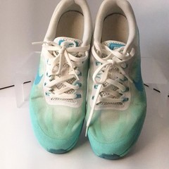 Nike Air Max Dynasty 2 GS White Teal Gradient Running Shoes 859577-100 Size 6Y