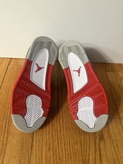 Size 3 (PS) – Jordan 4 Retro OG 2020 Mid Fire Red New Without Box Boy Size