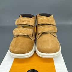 Timberland Toddle Tracks Hook Loop Wheat Nubuck Leather Boots Toddler Size 5 New