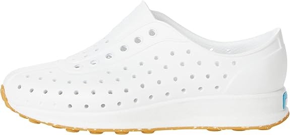Native Robbie Child Sneaker – Shell White/Shell White/Mash Speckle Rubber