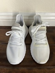 Adidas Kids U-Path Run Triple White Lace up Sneakers US SIZE 4 (Youth)
