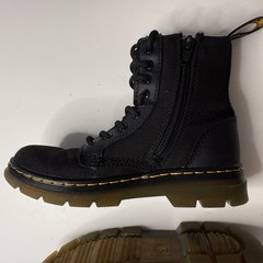Dr. Martens Black Combs Boot Side Zip – Little Kid Size 13 EUR 31