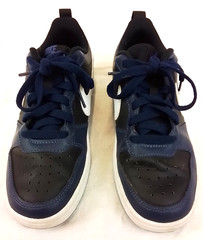 Nike Dunk Low Youth Size 4.5Y Black and Blue #W3730