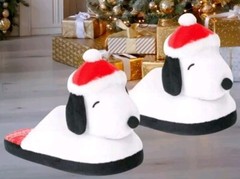 Peanuts Snoopy Christmas Slippers 3D Character Festive Holiday Slip-On K9/10