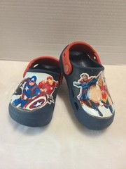 Crocs Kids C9 Classic Clogs Marvel Avengers Cpt America Iron Man Captain Marvel
