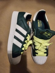 Adidas Superstar Collegiate Green Cloud White Athletic Lifestyle Shoes Sz 10 Men