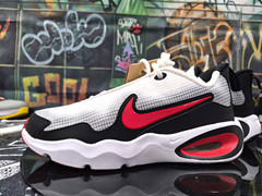 Nike Air Max Nova (GS) White/Red/Black Mesh Low Top Sneakers Size 5Y FN4446-100