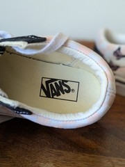 Vans Old Skool Checkerboard Skate Shoe Little Kid Black/White/Butterflies Sz 12