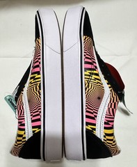Vans Jr Unisex 5.5 Gradient Checking Comfycush Old School Multicolor Shoe Skater
