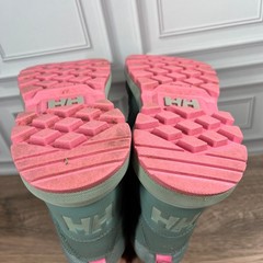Helly Hansen Winter Boots Kids Teal Green Pink Waterproof Primaloft 11645 Size 1