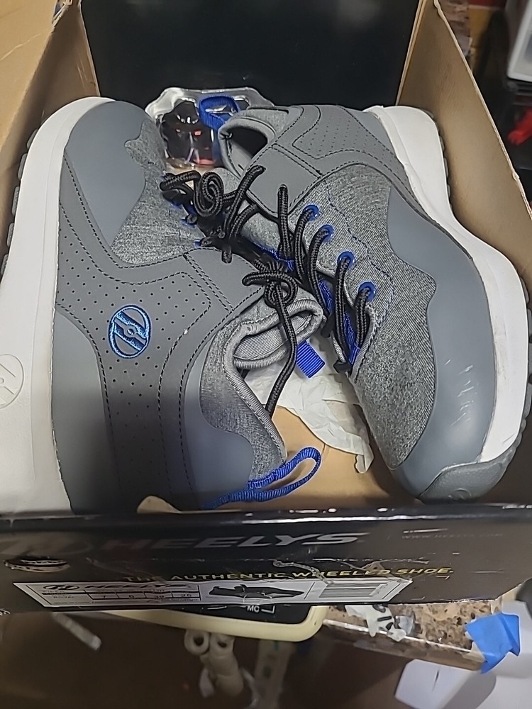Heelys Piper Grey Royal Usa 7 With Box