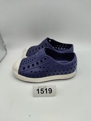 Native Jefferson Unisex Kids Low Top Shoes Regatta Blue/White Size C6 #1519