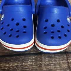 Crocs Kid’s Unisex Crocband Clog Bolt Croslite- US Kid’s C 4 USA Red White Blue