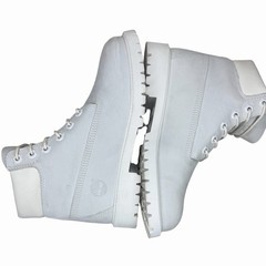 Timberland Junior 5 Waterproof Leather Boots Ghost White