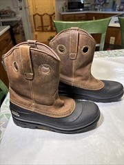 GEORGIA BOOT KID’S MUDDOG WATERPROOF WORK BOOTS Size 7M