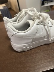 Nike Force 1 (PS) Size 2Y White/White-White 314193-117 Beautiful.