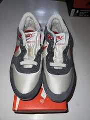 1988 Kids NIB OG Nike 8209 Air Pegasus Size 1.5Y Grey Red Blue Vintage