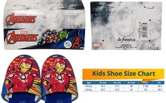 Marvel Avengers IRON MAN Kids Comfy & Cozy Slip-On Slipper (U.S. 5-6 years old)