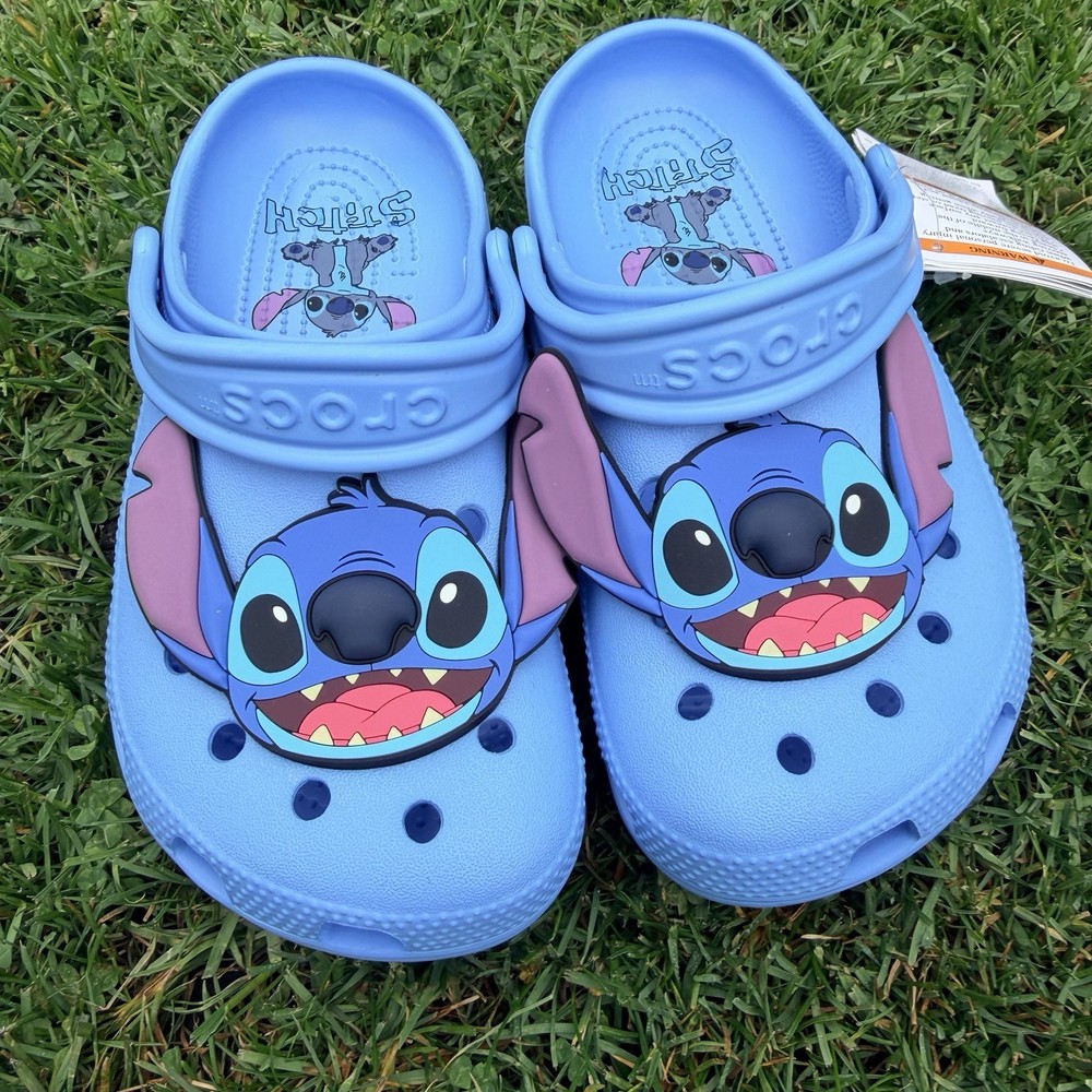 ✅Crocs Lilo & Stitch – Lightweight, Comfortable & Fun! Size J2 New W/tags
