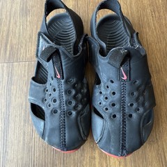 Nike Sunray Protect 2 Sandals Kids 9 C Children Black/Pink Red Water Shoes