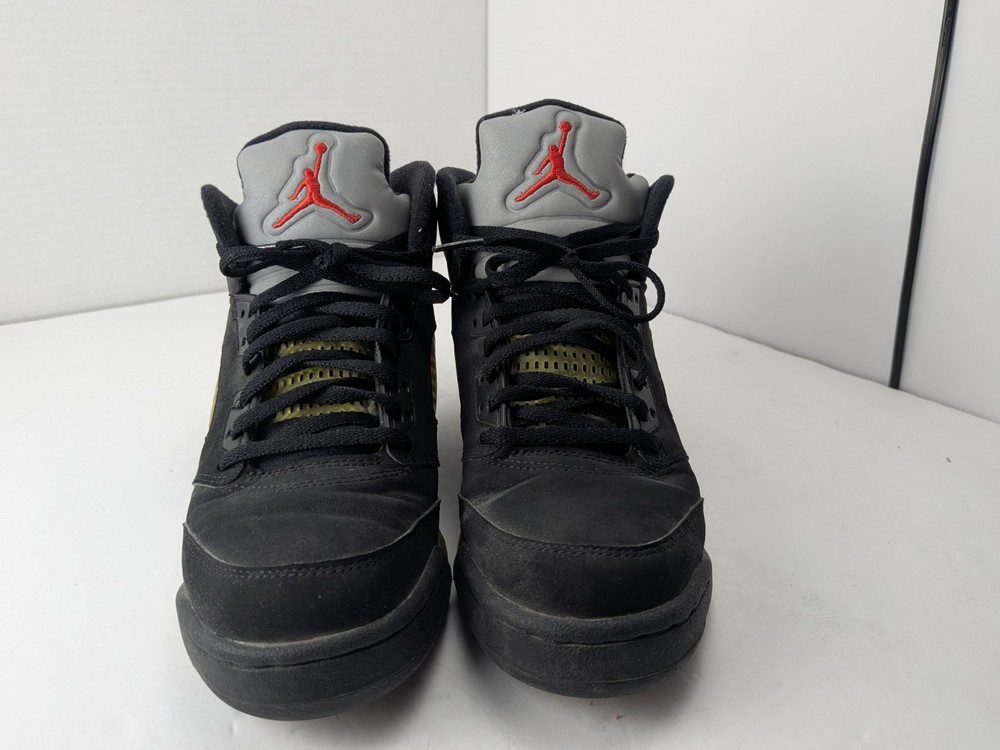 2006 Nike Air Jordan 5 Retro GS Black Metallic Silver 134092-004 Youth 5.5Y / W
