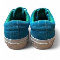 Converse One Star Blue Green Suede Skate Shoes Unisex Kids US 4 Lace Up