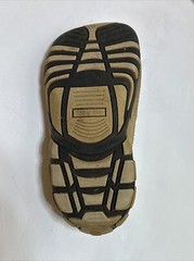 Lands‘ End Youth Tan Jungle Moccasin Moc Pull On Adjustable Closure Size 1M