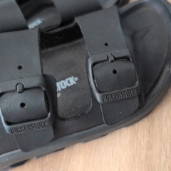 New Birkenstock Mogami Kids Sandals 34 black back strap non slip hiking 220 L3