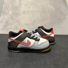 Nike Dunk Low Shoes Toddler Size 7C White Black Pink Split SE TD FN0029-100