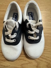 Keds School Days 2 Sneakers Navy White Oxford Unisex Size 8.5W Memory Foam Sole