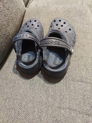 Crocs Dual Comfort Clogs Junior Big Kid 12 Faux Fur Lined Classic Blue Summer