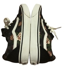 Vans Off the Wall Ward Old Skool Flowers & Checks. Size 3 Missy Youth