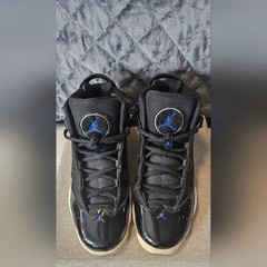 Nike Air Jodan Galaxy Space Rings 6 Black & Blue Youth kids size 6 / woman 8
